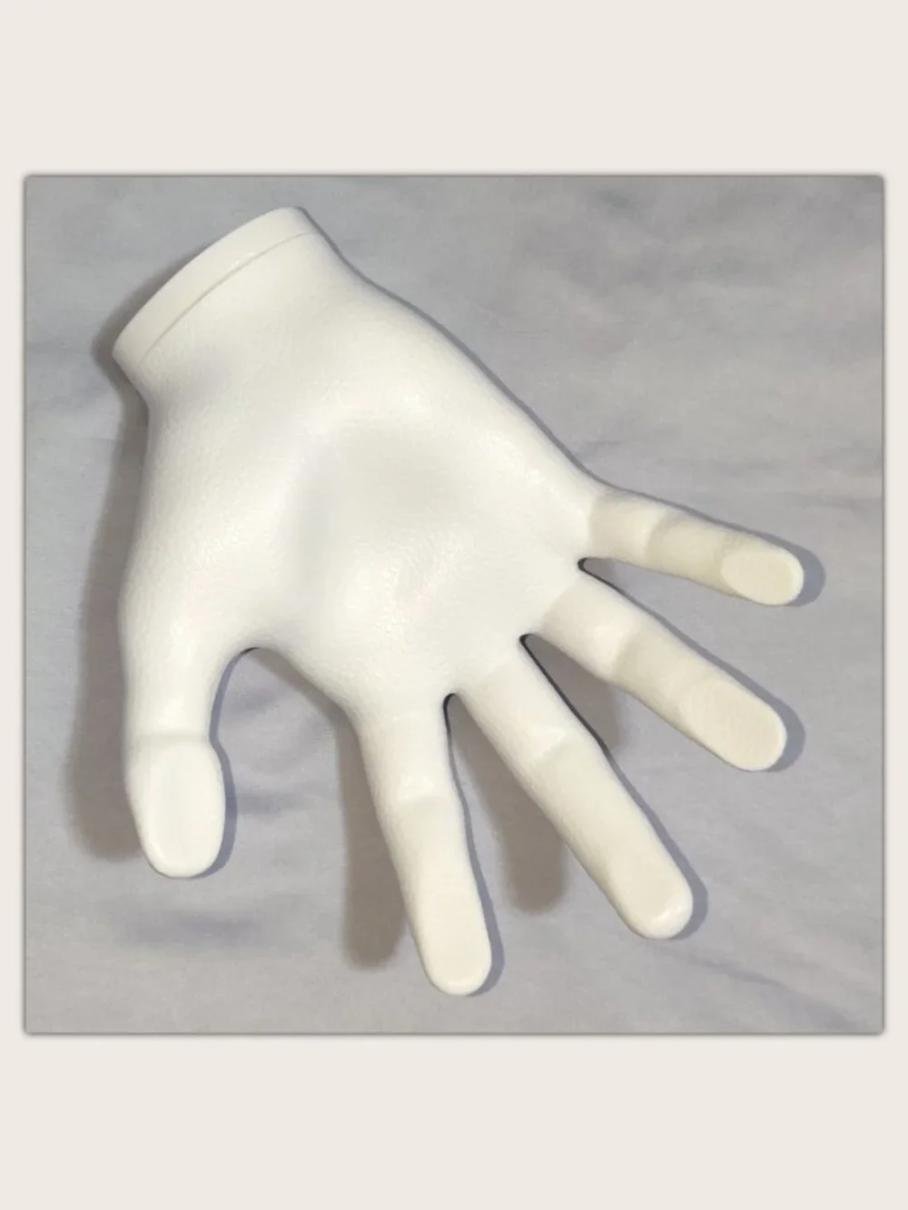 Hand-Shaped Ball Holder Display by Loczar Wall Mounted White Basketball Soccer